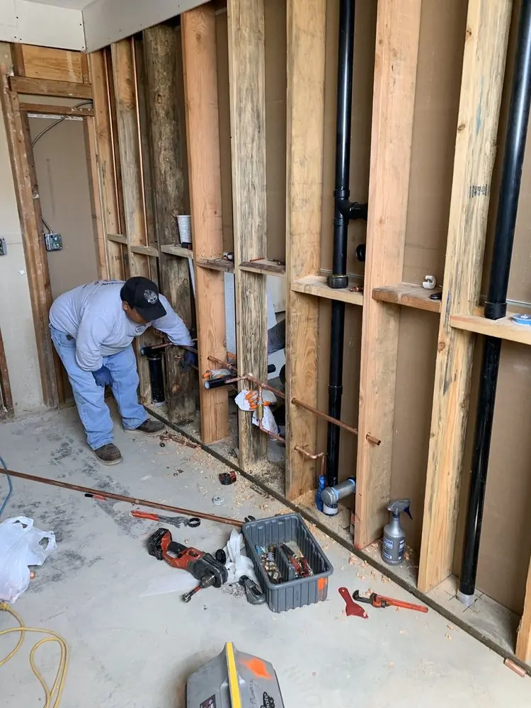 Commercial rough-in plumbing for Water Heater Replacement in Hollywood Studio District
